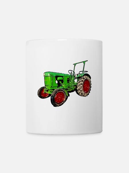 Alter Traktor Deutz D25 - Tasse - Weiß