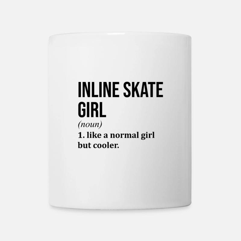 Inline-Skaten - Tasse - Weiß