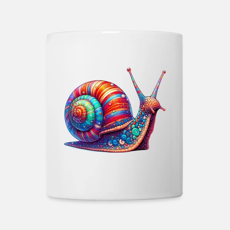 Schnecke - Tasse - Weiß