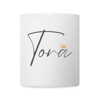 Princess Tora Crown Shirt – Name with letter T - Mug - white - Front