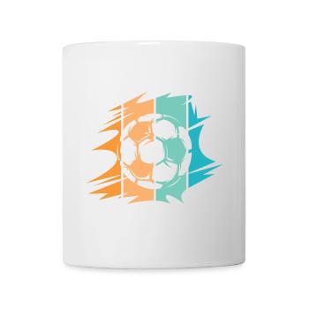 retro Fußball Team Verein Illustration Ballsymbol - Tasse - Weiß - Vorne