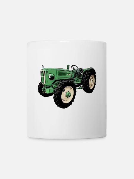 man Ackerdiesel Allrad 4N2 Traktor - Tasse - Weiß