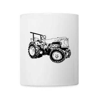 Tracteur Güldner ADN-8 Shark Mouth - Mug blanc - blanc - Devant