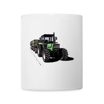 Deutz 4.31 Traktor mit Anhänger - Tasse - Weiß - Vorne