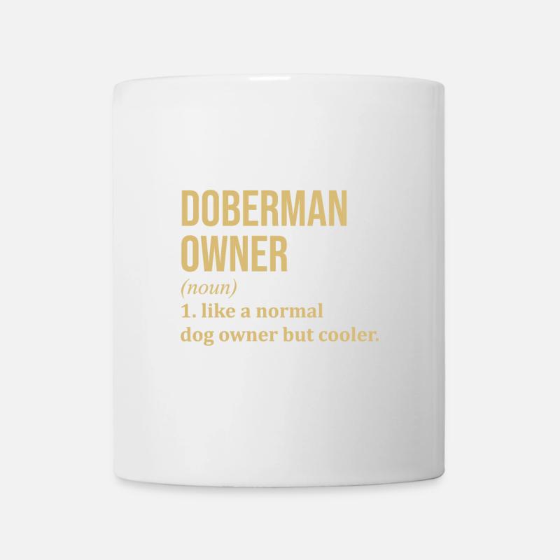 Dobermann - Tasse - Weiß