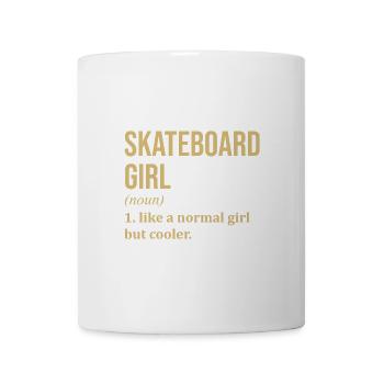 Skateboard - Tasse - Weiß - Vorne
