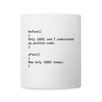 Entwickler Witz - Tasse - Weiß - Vorne