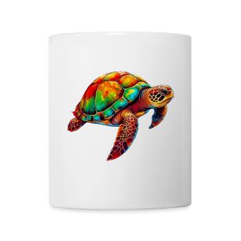 Schildkröte - Tasse - Weiß - Vorne