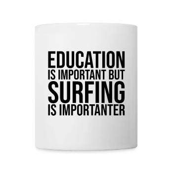 Surfen - Tasse - Weiß - Vorne