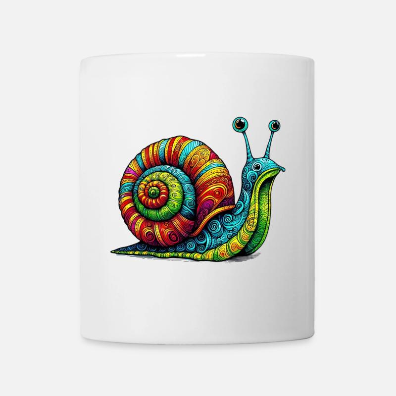 Schnecke - Tasse - Weiß