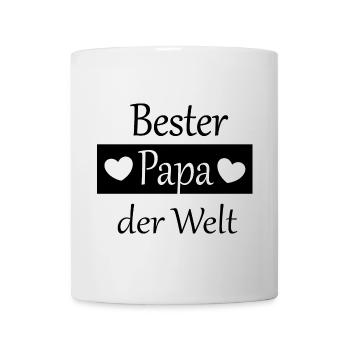 Vatertag 2026 Geschenk  Papa Vater best dad ever - Tasse - Weiß - Vorne