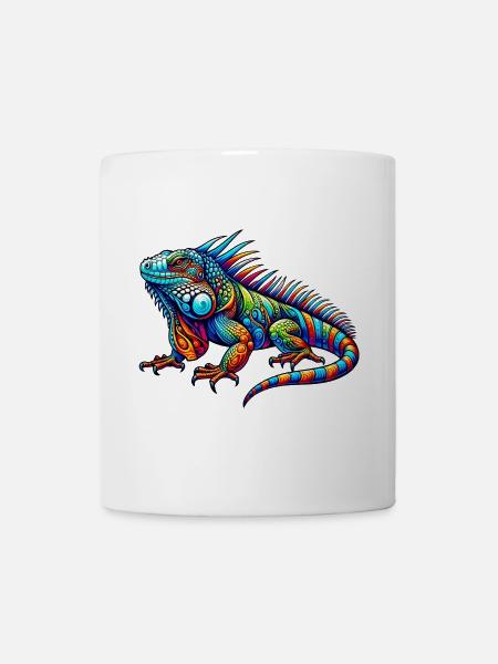 Leguan - Tasse - Weiß