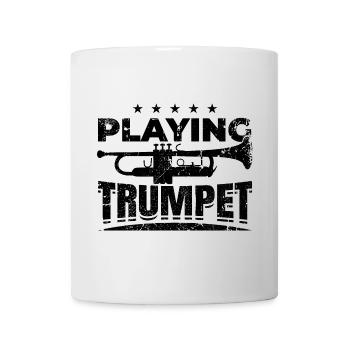 Quote Trumpet - Mug - white - Front