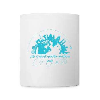 Abenteuer Weltreise Design - Tasse - Weiß - Vorne