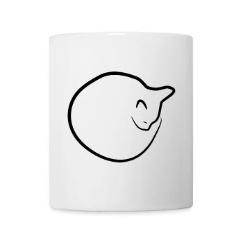 Cat Drawing - Mug - white - Front