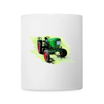 Dieselross F12 Oldtimer Traktor - Tasse - Weiß - Vorne