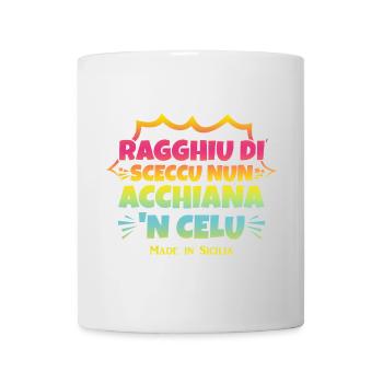 Sicily t-shirt t-shirt Sicilian proverb - Mug - white - Front