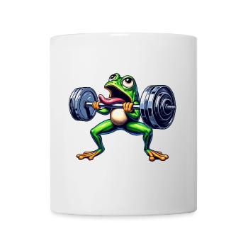 Frog Toad Workout Dumbbell Workout Funny - Mug - white - Front