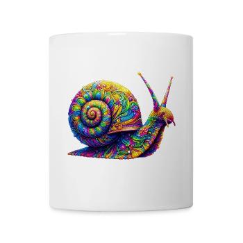 Schnecke - Tasse - Weiß - Vorne
