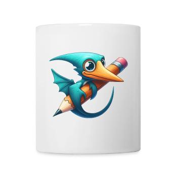 Pterodactyl Pencil Kawaii Pterosaur Dino - Mug - white - Front