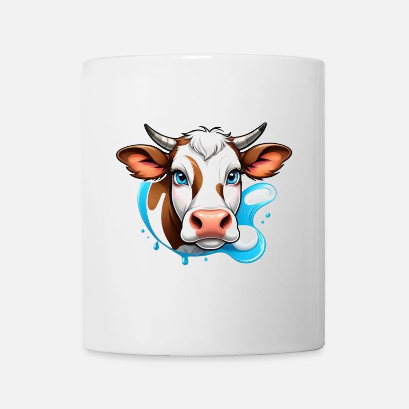 Alpine Cow Charm - Tasse - Weiß