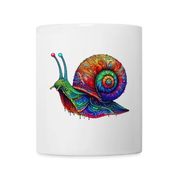 Schnecke - Tasse - Weiß - Vorne
