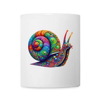 Schnecke - Tasse - Weiß - Vorne