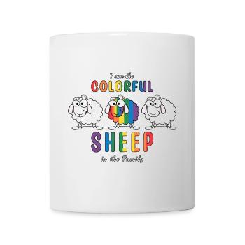 Das bunte Schaf - Tasse - Weiß - Vorne