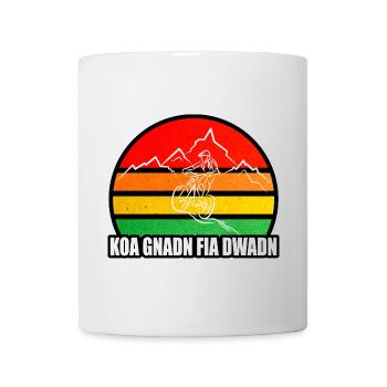 koa Gnadn fia dWadn, VTT, VTT, Montagne - Mug blanc - blanc - Devant
