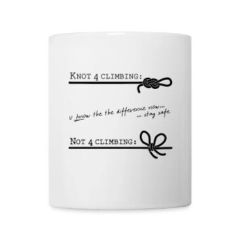 K-not 4 climbing - pureblack - DIGITAL - Tasse - Weiß - Vorne