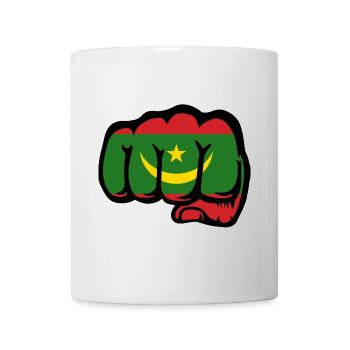 Mauritania Flag Fist - Mug - white - Front