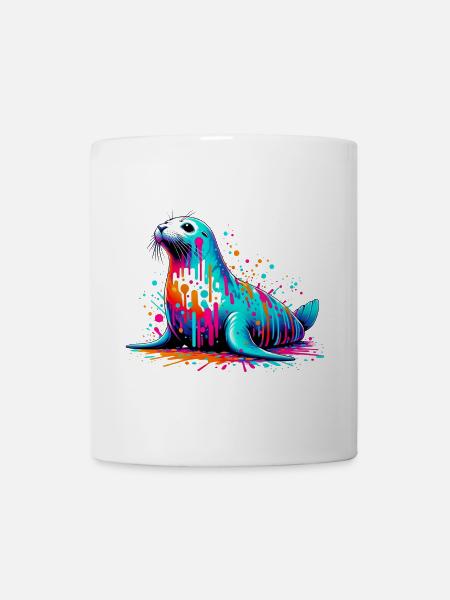 Phoque - Mug blanc - blanc