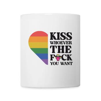 LGBT Pride Month - Kiss Whoever You Want - Mug - white - Front