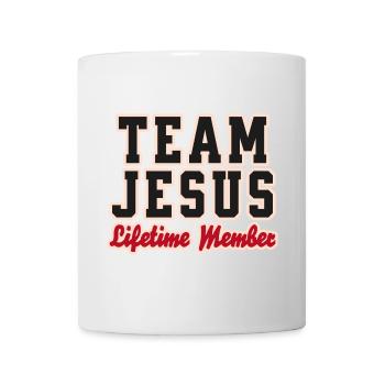 Team Jesus Lifetime Member Design - Tasse - Weiß - Vorne
