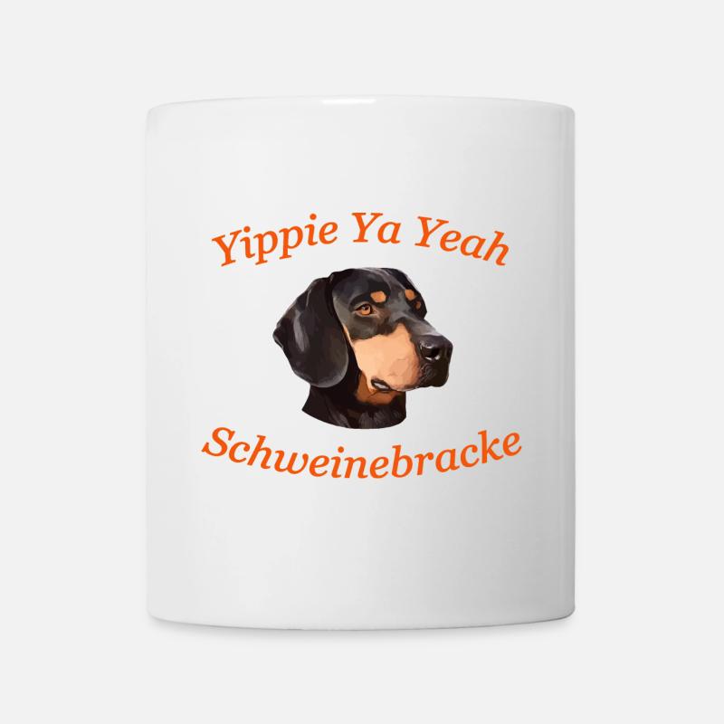 Yippie Ya Yeah - Bracke - Tasse - Weiß