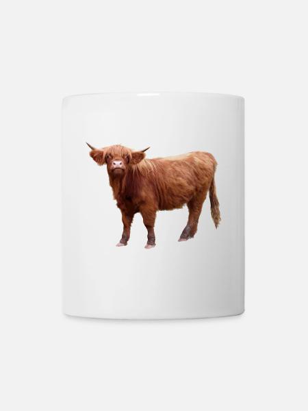 Schottisches Hochlandrind - Tasse - Weiß