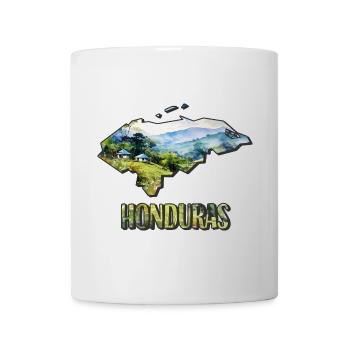 Watercolor Map of Honduras - Mug - white - Front