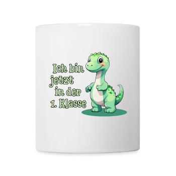 First day of school with Baby Dino - Mug - white - Front