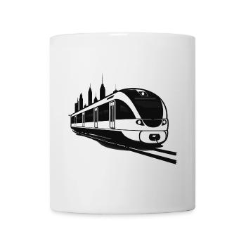 Eisenbahn Skizze - Tasse - Weiß - Vorne