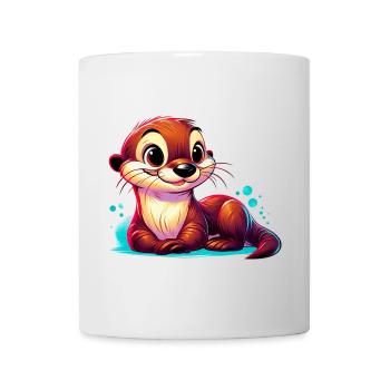 Otter - Tasse - Weiß - Vorne