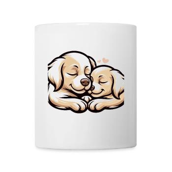 Two Dogs In Love - Tasse - Weiß - Vorne