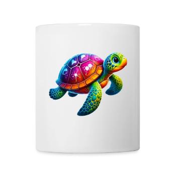 Schildkröte - Tasse - Weiß - Vorne