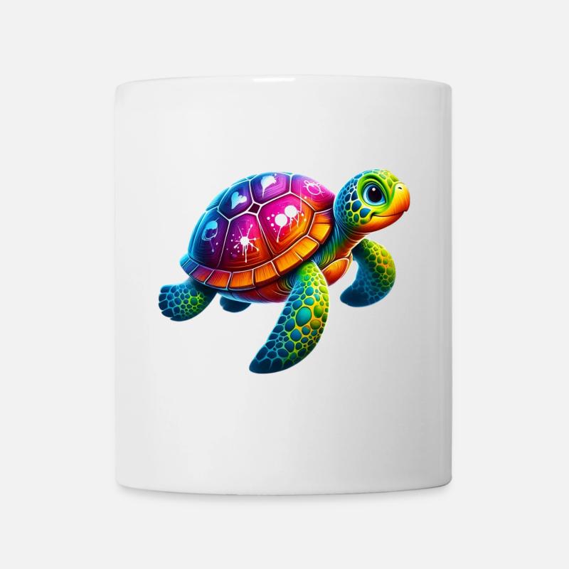 Schildkröte - Tasse - Weiß