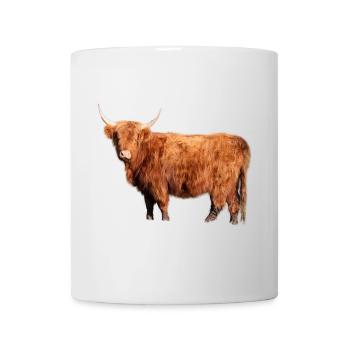 Bovins écossais des Highlands - Mug blanc - blanc - Devant