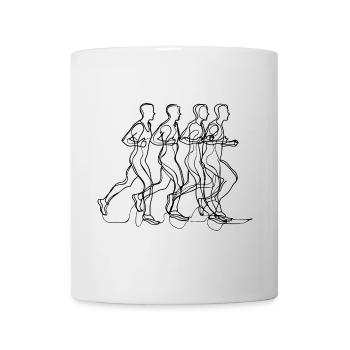 Runner Drawing - Mug - white - Front