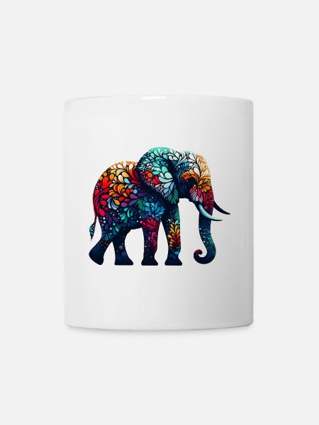 Elefant - Tasse - Weiß