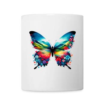 Papillon - Mug blanc - blanc - Devant