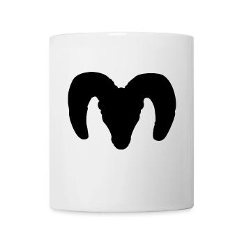 Silhouette de mouflon d’Amérique – Pure Wilderness - Mug blanc - blanc - Devant