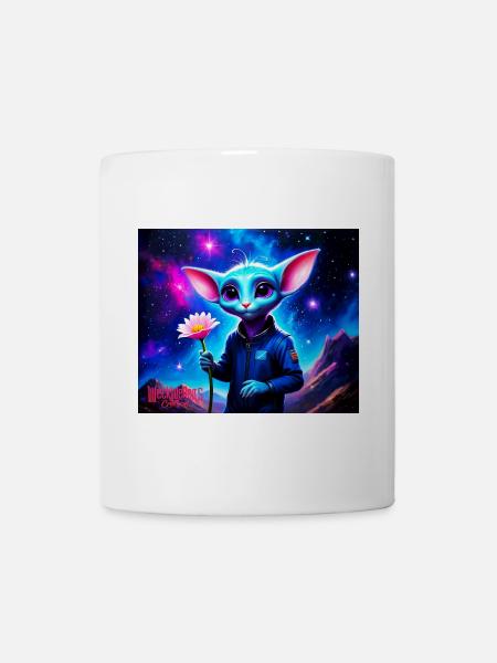 Wonky Maus - Tasse - Weiß