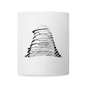 ouragan orageux - Mug blanc - blanc - Devant